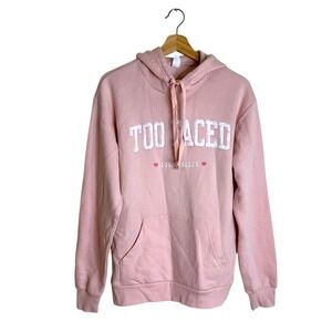 Too faced make up ladies pullover hoodie cozy soft sweater size medium